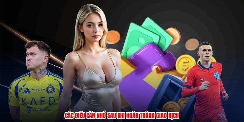 Các điều cần nhớ sau khi hoàn thành giao dịchanh