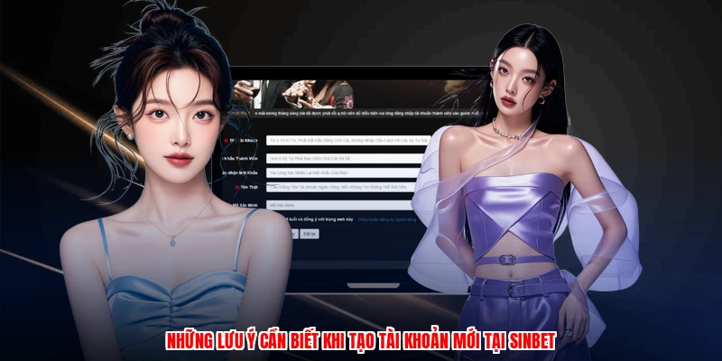 Những lưu ý cần biết khi tạo tài khoản mới tại SINBET